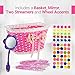 Bikes On Hikes Girl’s Bicycle Decorations Set - Fun Bicycle Decor w/ Beads, Rear View Mirror, Handlebar Streamers & Basket - Complete Bike Decoration Kit For Kids