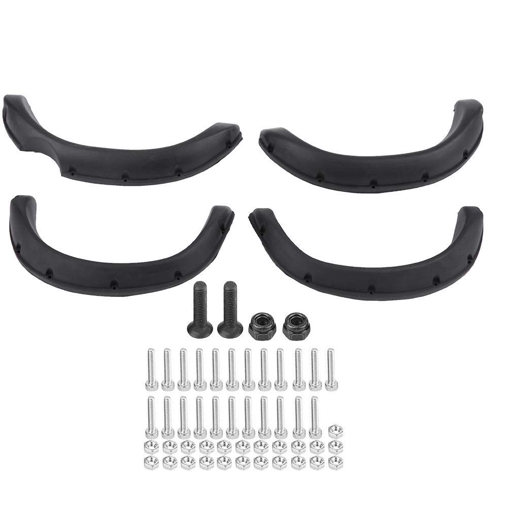 RC Car Fender Flare, 4 Pcs Rubber Wheels Fender Flares for TF2 1/10 Scale Remote Control Crawler Car Accessory