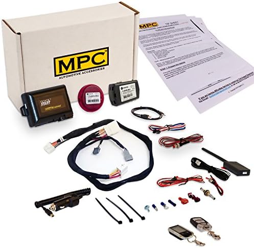 MPC 2-Way LCD Keyless Entry Remote Start For Honda HRV 2016-2018 - Plug &amp; Play for Easy Install -Includes Flash Link Updater
