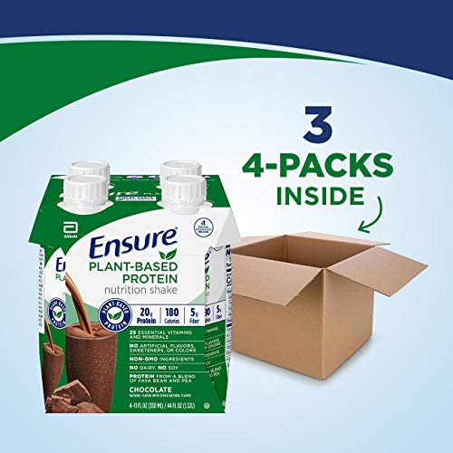 Ensure 100 PlantBased Vegan Protein Nutrition Shakes with 20g Fava