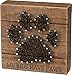 Primitives by Kathy 30463 String Art Box Sign, Paws, 6.00