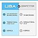 LiBa Space Saver Vacuum Storage Bags (Pack of 8) with Free Hand Pump - for Clothes Blankets Duvets Comforters Pillows Travels, Works with Any Vacuum Cleaner, Save Space by 80% (1, Jumbo)