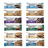 Quest Nutrition Protein Bar Fan Favorite's Variety Pack. Low Carb Meal Replacement Bar w/20g+ Protein. High Fiber, Soy-Free, Gluten-Free (24 Count)