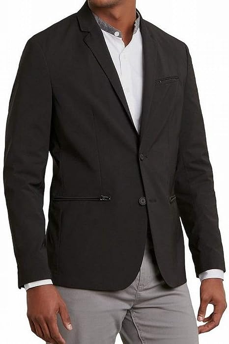 kenneth cole leather blazer