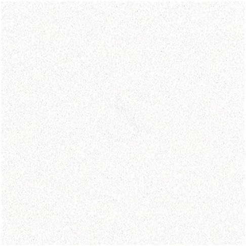 Glitter Glossy Permanent Vinyl 12 Inch x 12 Inch - White