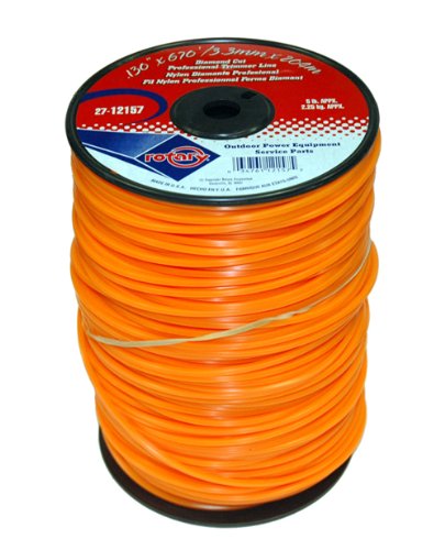 Trimmer Line .130 5# Spool Orange Diamond Line