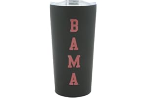 Decorvo University of Alabama BAMA Tumbler - Double Walled Insulated Travel Thermos with Slide Lid - 18 oz