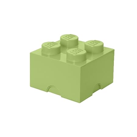Lego 40031748 Speicherstein 4er, Plastik, gelblich-grün, 25 x 25 x 18 cm, 1 Einheiten