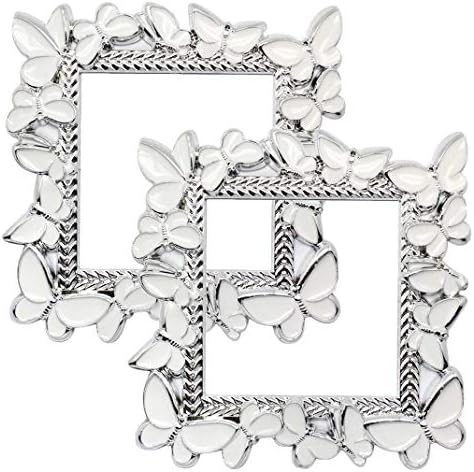 Light Switch Sticker Plastic Square Luxurious Butterfly/Plum Blossom Switch Surround Cover Wall Socket Stickers Home Decorations,2 Pack