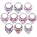 10-Pack Baby Bandana Bibs Upsimples Baby Girl Bibs for Drooling and Teething, 10 Stylish Organic Cotton Bibs Baby Shower Gift - “Blossom Set”
