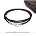 Miraculous Garden 2.5mm Braided Black Leather Cord Rope Chain Necklace Bracelet Jewelry Making Chains with Stainless Steel Lobster Clasp(18-24 inch) (20)
