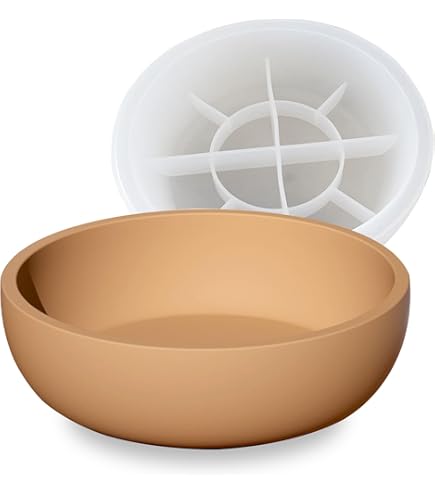 2-Piece Silicone Bowl Molds For Epoxy Resin - Jewelry Dish & Plant Pot Molds