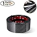 Universal Car Door Entry Guards Scuff Plate Protectors Paint Threshold Guard,Carbon Fiber Rubber Car Bumper Door Guard/Rear Bumper Guard Scratch Protection Strip 100% Waterproof(Width 2in,Long 9.8Ft)