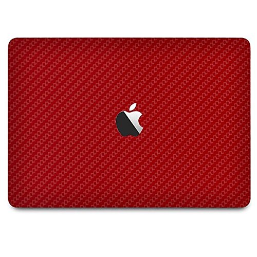 SKIN PREMIUM - ADESIVO FIBRA DE CARBONO MACBOOK AIR 11 (Vermelho)