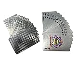 24k Gold Foil Plastic Waterproof Playing Cards Poker (Platinum)