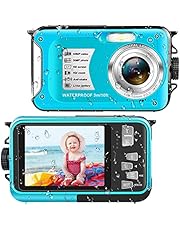 Underwater Cameras Waterproof Camera 30 MP Full HD 1080P Video Recorder 16X Digital Zoom 10 FT Waterproof Digital Camera Underwater Camera for Snorkeling