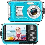 Underwater Cameras Waterproof Camera 30 MP Full HD 1080P Video Recorder 16X Digital Zoom 10 FT Waterproof Digi