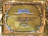 MyM 24k Gold Collegen Crystal Mask for Deep Tissue Rejuvenation and Collagen Renewal Mask X 10 Pcs.