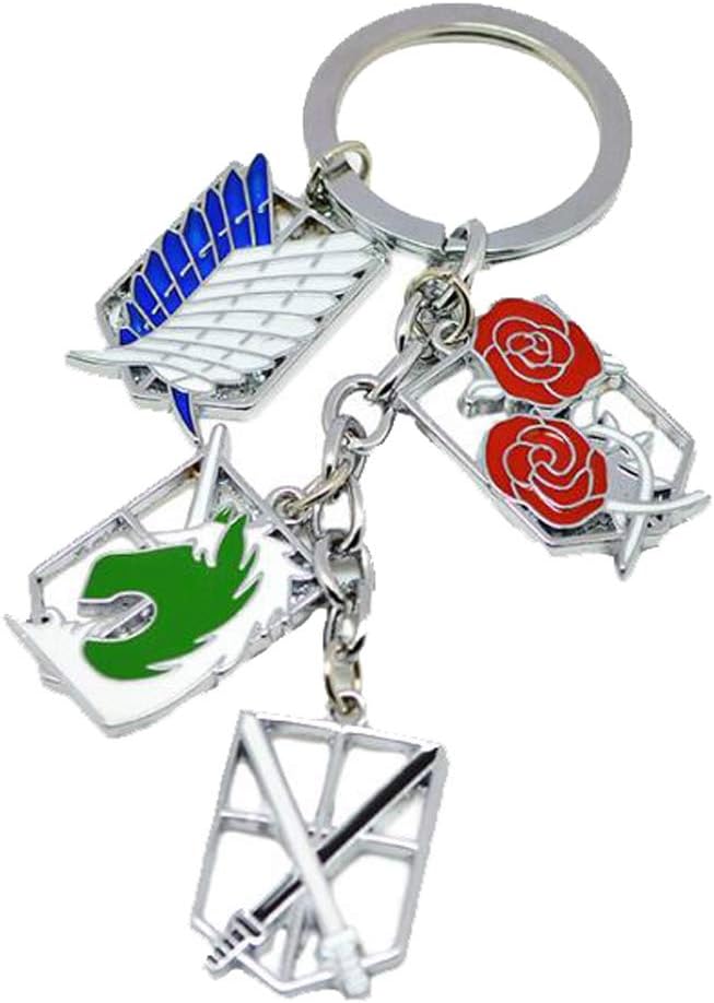 Attack on Titan Keychain Survey Corps Wings of Freedom Eren Yeager Cosplay Party