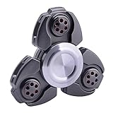 Fidget Spinner, Karei Zinc Alloy Metal Hand Tri-spinner Fidget Toys Stress Reducer for ADHD ADD Autism Anxiety, 3 - 5 Mins Noiseless Spinning, Fashion Design