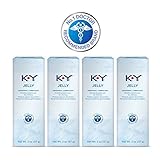 K-Y Jelly Personal Lubricant 8 oz (4 Bottles x 2 oz), Premium Water Based Lube For Women, Men & Couples, Pack of 4