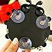 BlueSunshine 4 Pcs Creative Cute Cartoon Ladybug Kids Wall Suction Cup Mount Toothbrush Toothpaste Holder Pencil Pen Container Box Travel Organizer Plastic Pocket Storage Organizer