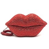 EPLAZA Red Sexy Lips Mouth Fixed Land Line Telephone Shining Desk Wired Corded Phone Home Office Decoration