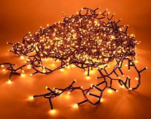 550 LED Cluster Holiday Lights - Extra Warm White - 8 Functions - Indoors & Outdoor - Tufts Garland