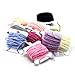 SAMSFX Fly Tying Body Materials Rayon Chenille Yarn 2mm Small 10 Random Colors Assorted 30M