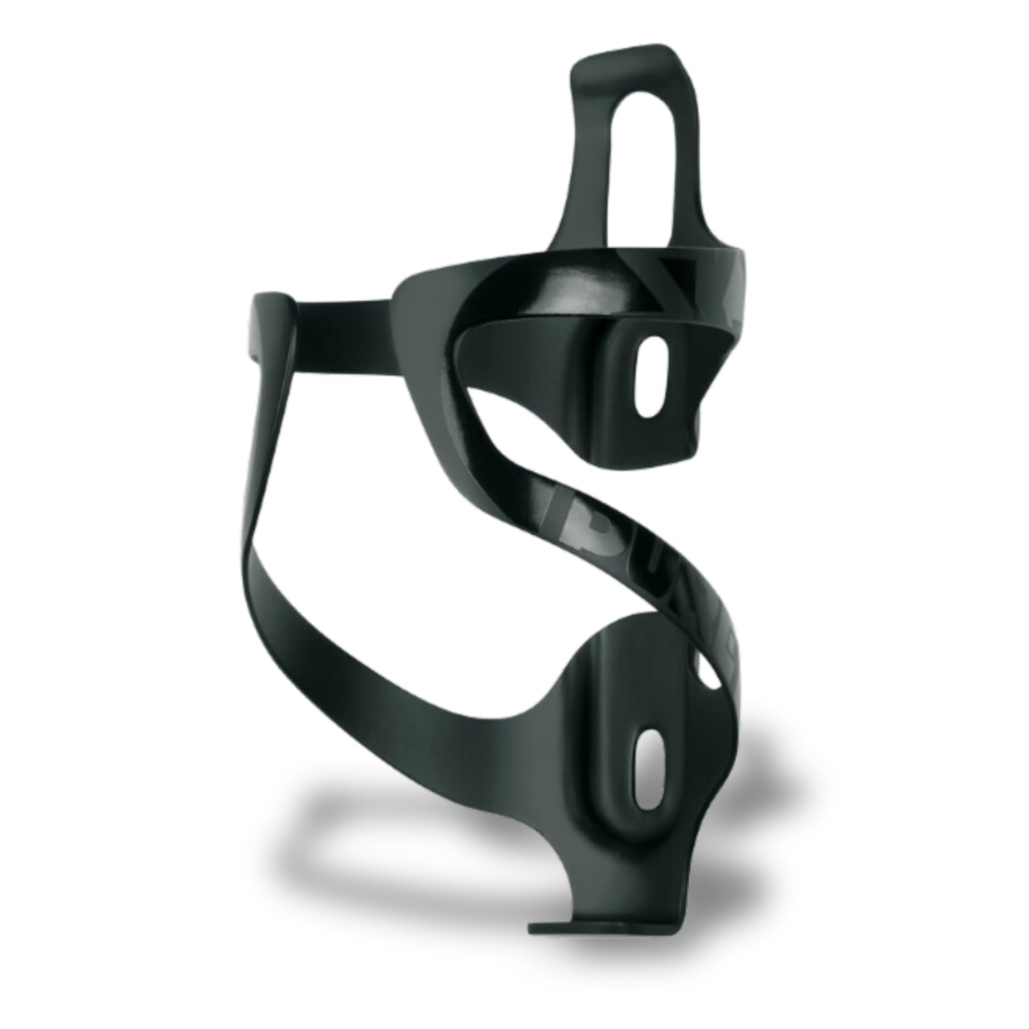 SKS GERMANY PURE bottle cage, bike accessory (full carbon construction, especially light and resilient, secure hold, drinks bottle cage in matt/shiny stealth design), black.