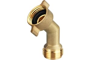 SAQXK 1pcs 45 Degree Water Hose Elbow - Easy Grip Connector for RV Drinking Water Hose Adapter & City Water Inlet Connection