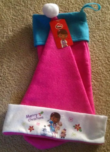 Disney Doc Mcstuffins Full Size 18inch Stocking and Santa Hat