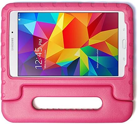 Samsung Galaxy Tab 4 10.1 Kiddie Case, Eagwell® Light Weight Shock Proof Convertible Handle Stand Kids Children Friendly for 10.1-inch SM-T530 SM-T531 SM-T535(Rose)