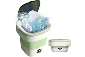 TGHIJKK Portable Washing Machine, 12L Upgraded Large Capacity Foldable Mini Washer, Deep Cleaning for Underwear, Baby Clothes, and Small Clothes, Suitable for Apartm