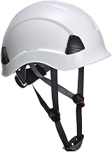 Portwest PS53 Safety Hard Hat White 6 Point Harness Vented ABS Unvented
