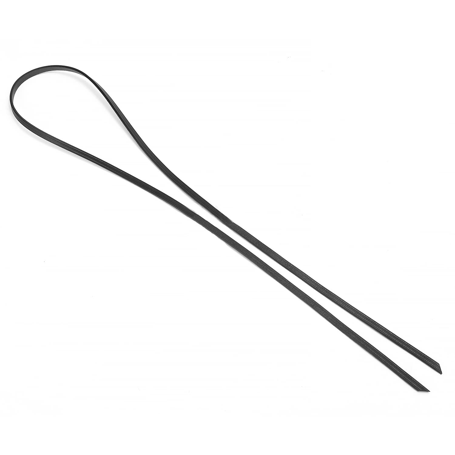 Senral Drawstring Lace for Noe Bucket Bag Leather Cord Lock Fastener Slider End Stoppers Purse Black Drawstring Tab with Two Holes (pull string black)