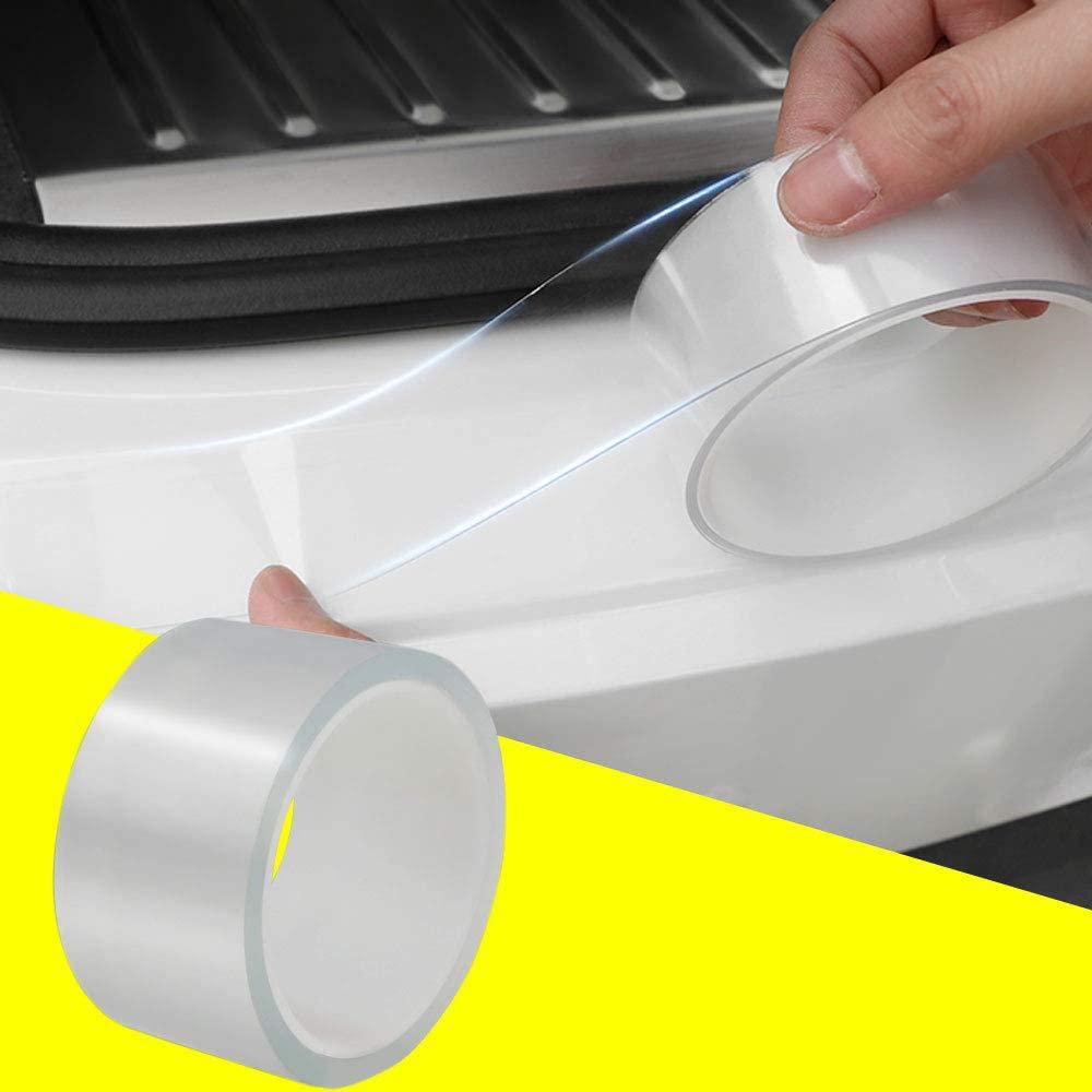 Car Sill Protectors Strips,Car Door Guard Bumper Protector Transparent - 10M - Car Sticker Protectors (5cm*10M)