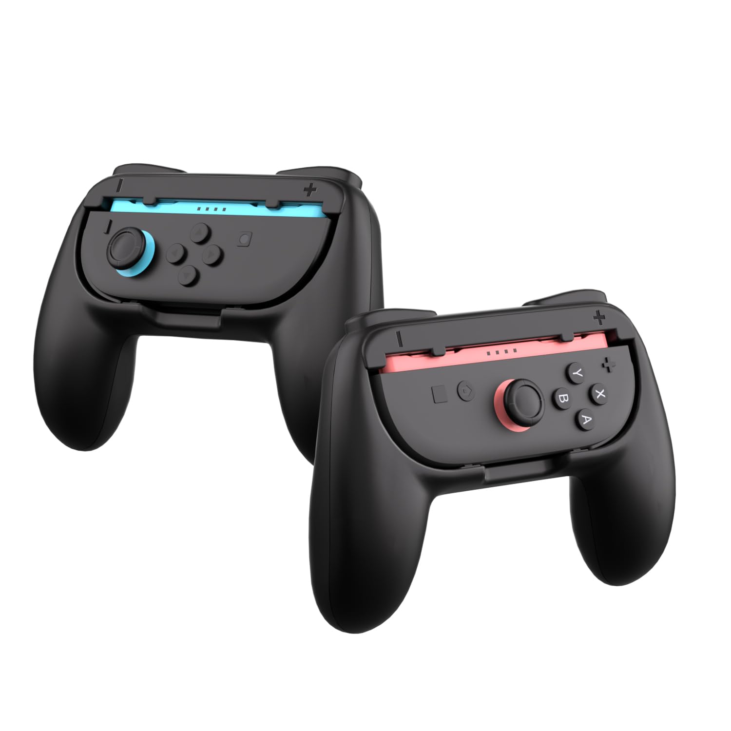 Photo 1 of Hand Grips for Nintendo Switch 2 Joycon Controller Grip Handle Holder Attachment Accessories for Switch 2 Joy-Con, Black & 2 Pack