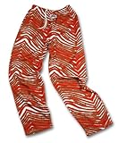 Zubaz San Francisco 49ERS Team Color Zebra Pants, Red Metallic Gold