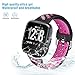XIMU Sport Bands Compatible with Fitbit Versa/Versa 2 / Versa Lite, Soft Silicone Waterproof Breathable Sport Watch Strap Replacement Wristband Accessories Women Man for Versa Smart Watch