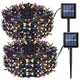 Multicolor Christmas Lights Outdoor, 440LED Solar