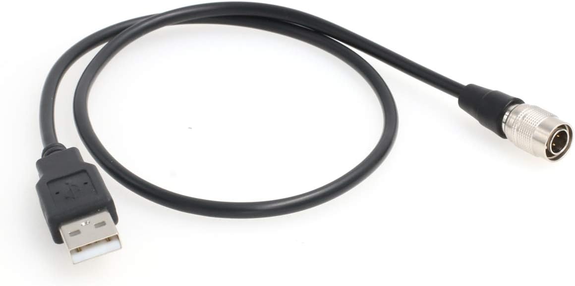 SZRMCC USB to Hirose 4 pin Male Power Cable for Zoom F4 F8 Sound Devices 633 644 688 Recorders (30cm)
