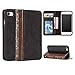 iPhone 7 Wallet Case, Miniko(TM) [Book Style] Wallet Book Case Cover Vintage for Apple iPhone 7 - Brown Classic [ Vintage Pattern] [PU Leather]
