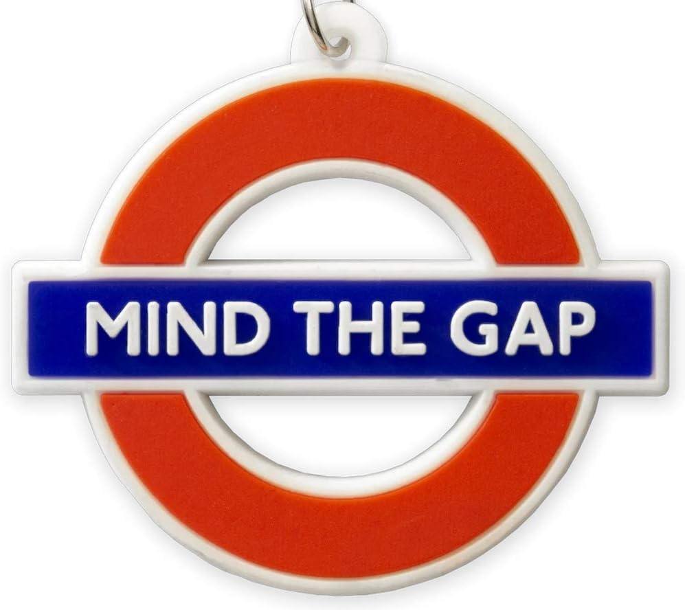 TFL™2005 Official Licensed London Underground Ductile Mind The Gap™ Keyring, White - Image 4