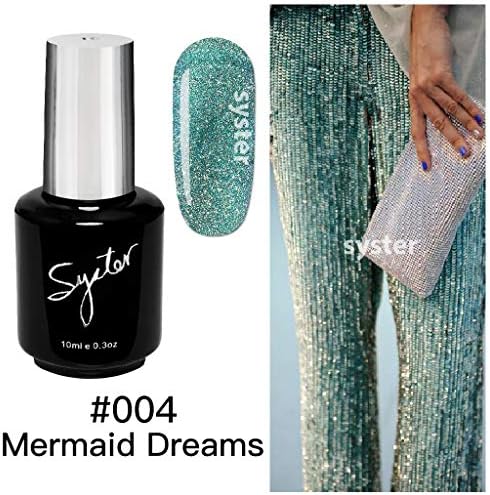 SYSTER 10ml Fall/Winter Nail Art Soak Off UV Gel Polish Manicure UV/LED Lamp (#004)