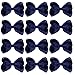 4 Inch Boutique Girls Hair Bows Hair Clips for Baby Girls Toddlers 12 Pcs Solid Color (Navy blue)