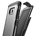 Encased Belt Case for Galaxy S8 Plus (Heavy Duty - Mil Spec) Dual Layer Hybrid Protective Cover with Rugged Holster Clip (Samsung S8+) (Gunmetal Grey)