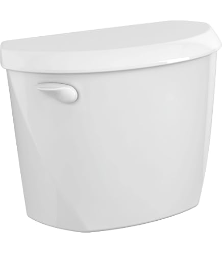 American Standard VorMax Serbatoio WC Glenwall 4385A108.020 - 1.28 Gpf, Tecnologia Antimacchia, Leva Cromata, Bianco