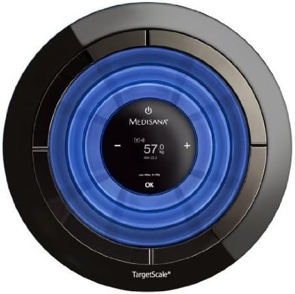 Medisana 40419 Body Analysis Scale with Target Function 2.0 Body Analysis VitaDock iOS and Android Target Weight BMI Weight Watcher Bluetooth Data Transfer to iPhone, iPod, iPad MacBook, iMac, Androi