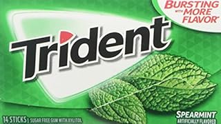 UPC 012546011075 product image for Mondelez Global Trident Spearmint, 14 ct (B071XD2G16) | upcitemdb.com